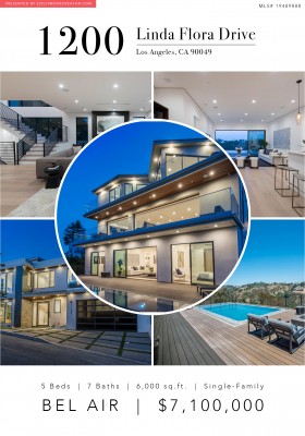 1200 LINDA FLORA Drive Los Angeles | Real Estate Listing cover