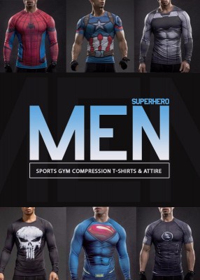 Men's Sports Gym Attire & Tops - Superhero Edition cover